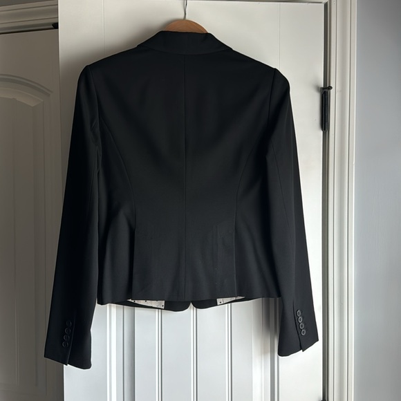 Ann Taylor Black One Button Blazer - Picture 3 of 5